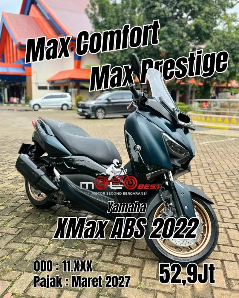 Yamaha XMax ABS 2022, Tgn Pertama, Bodi Mulus