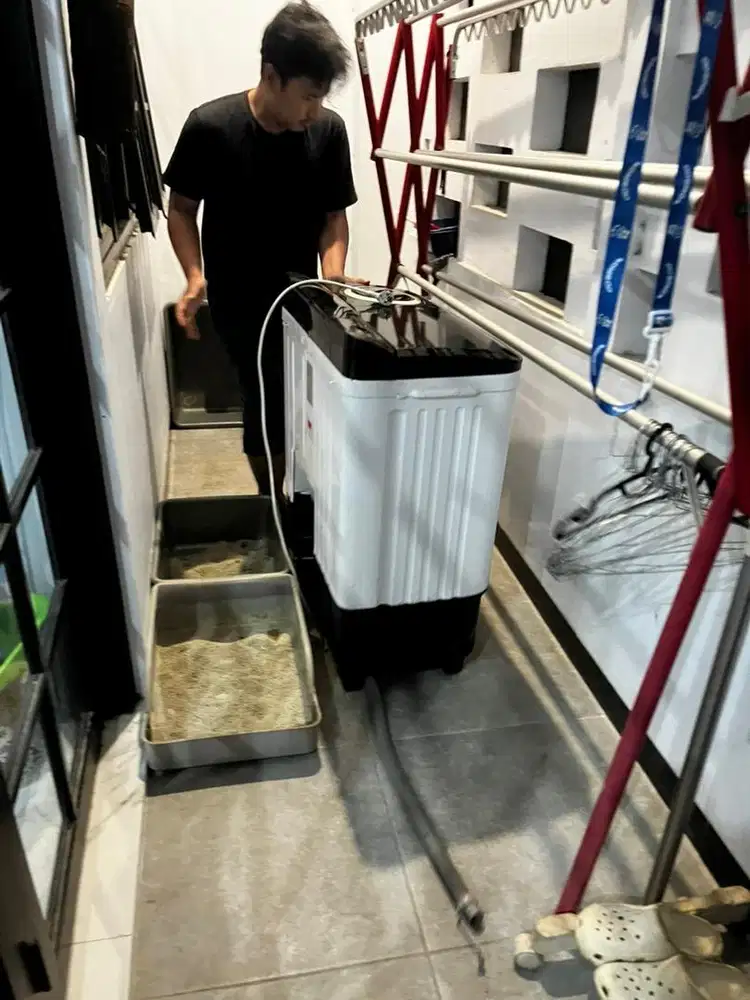 mesin cuci denpo 2 tabung