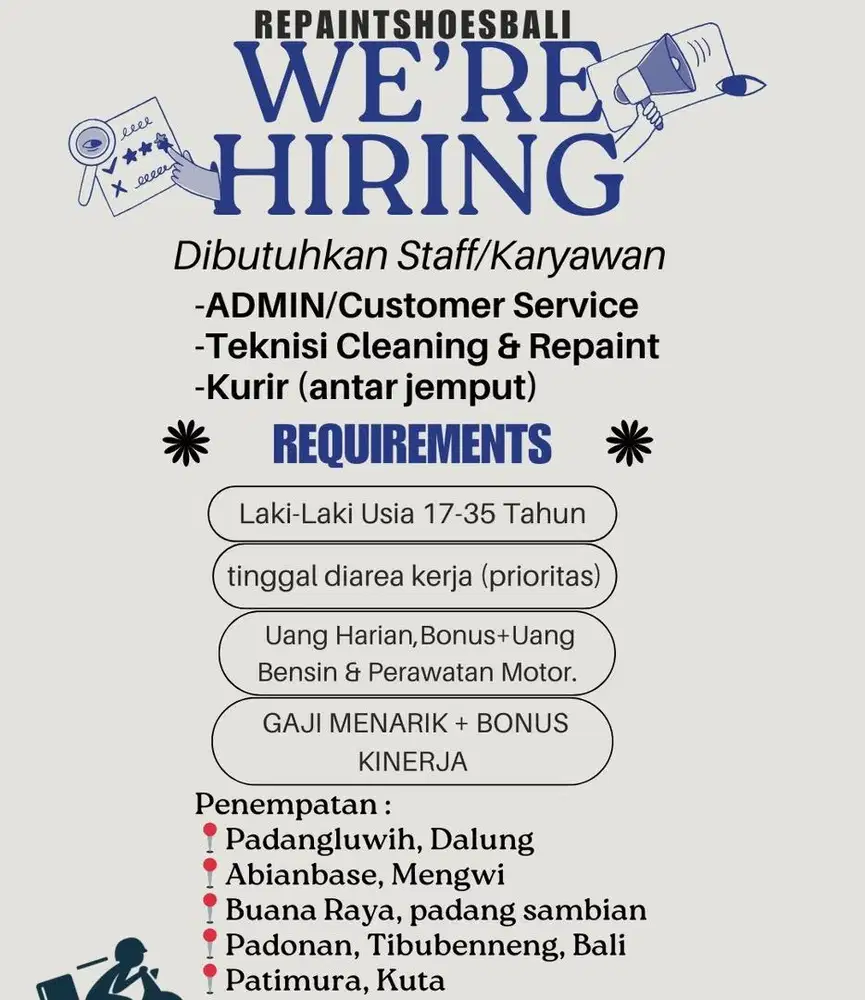 Lowongan usaha shoescare (jasa perawatan & cleaning sepatu)