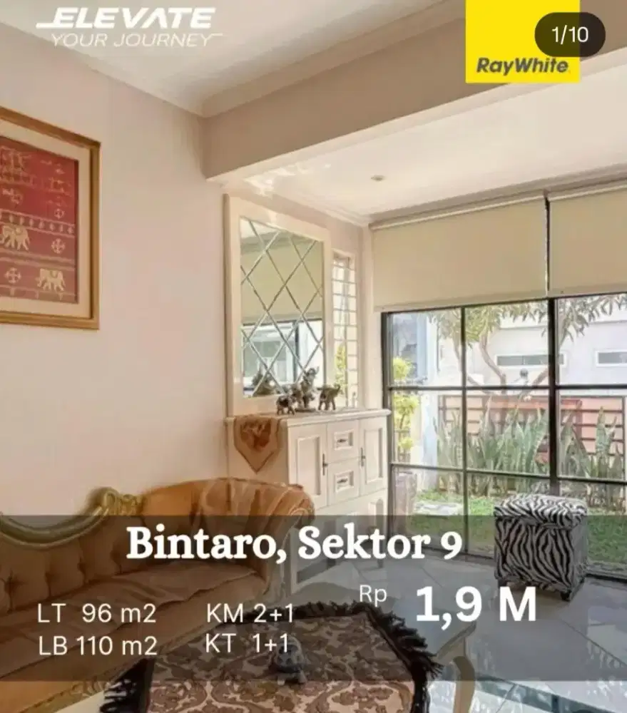 Siap Huni n Full Furnished Rumah di Bintaro Sektor 9