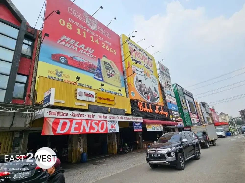 Ruko Gandeng 2 Jalan Boulevard Raya Gading Serpong Tangerang Lokasi Premium Ramai Strategis