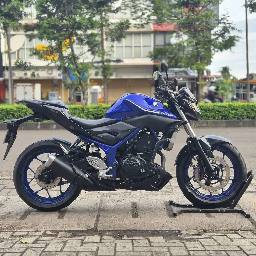 YAMAHA MT25 OLD 2017 BIRU KM LOW PAJAK HIDUP LIKE NEW