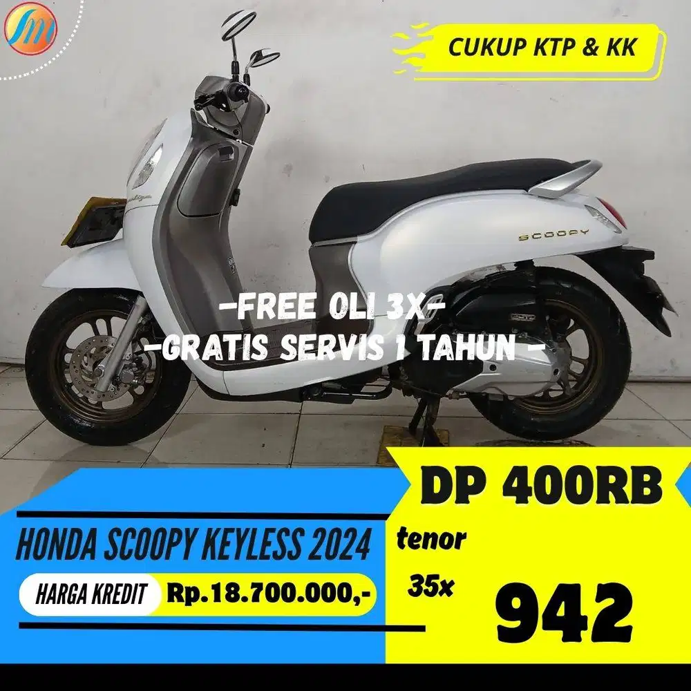 HONDA SCOOPY KEYLESS 2024 DP PROMO 400RIBU ANGSURAN SANGAT RINGAN