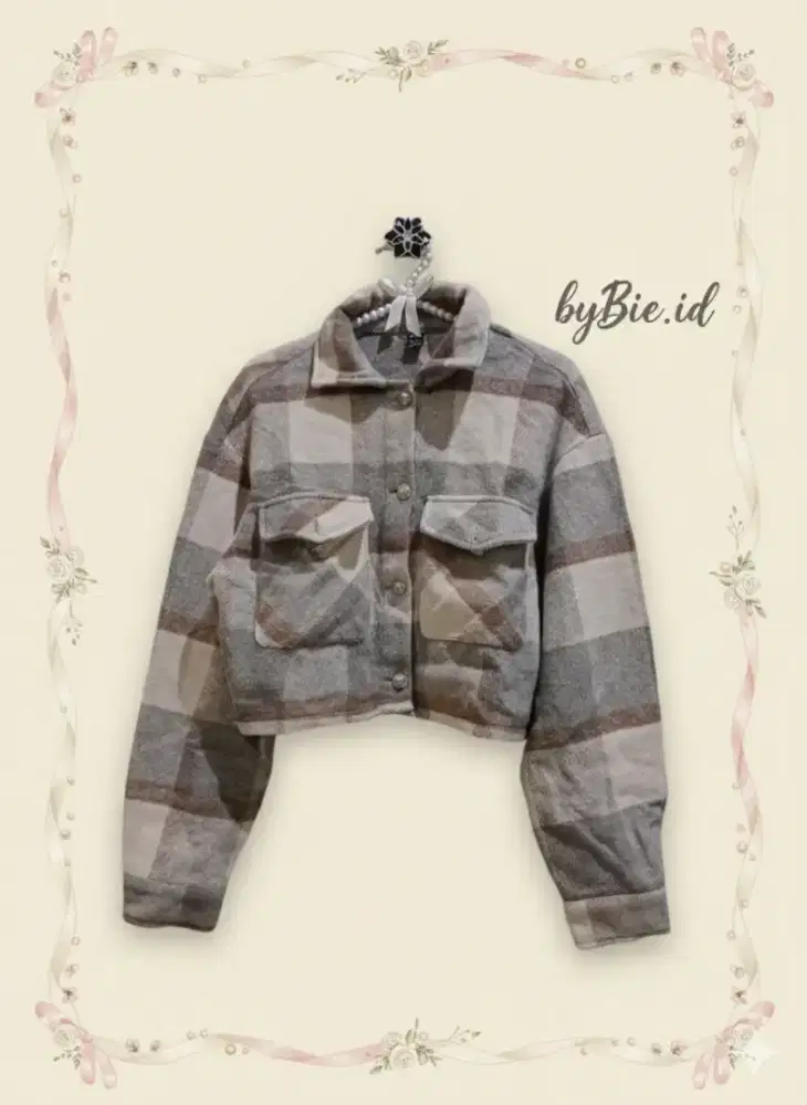 Outer/Shirt Uptown Wool Crop Jacket SHEIN JP