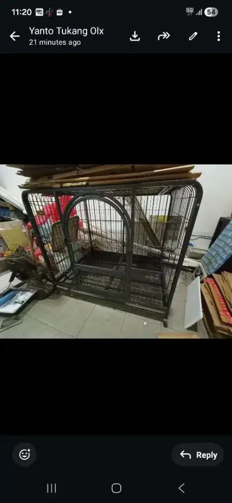 Kandang anjing premium jumbo besi