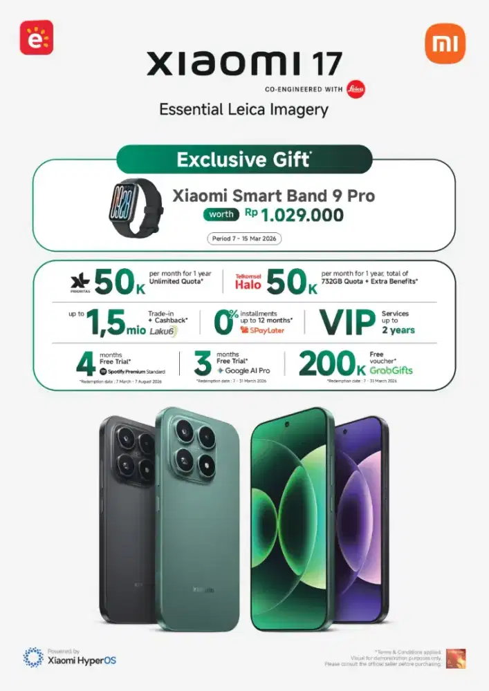 PO Xiaomi 17 cash/kredit