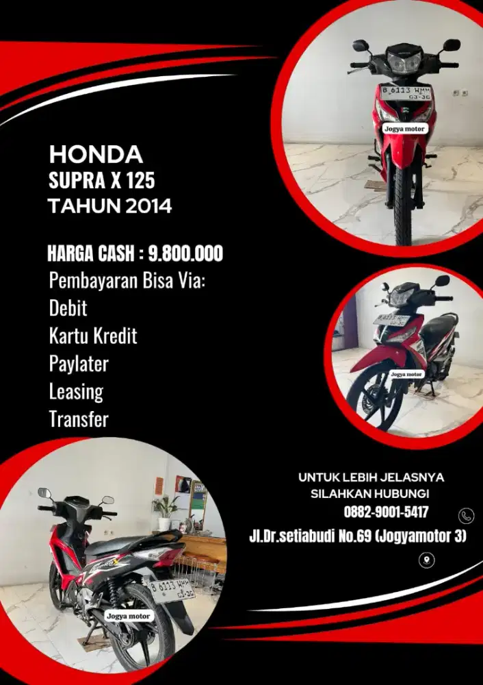 A_Honda Supra X 125 Tahun 2014