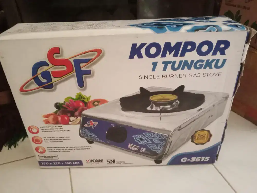 Kompor 1 tungku sama regulatornya