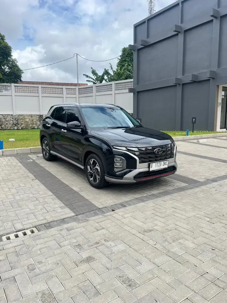 Hyundai Creta Prime AT Matic One Tone Hitam 2022 KM Low Like New Murah