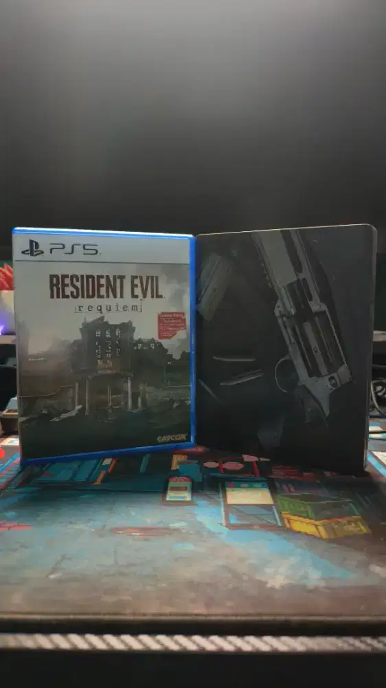 Kaset/Disk PS 5 Resident Evil : Requiem kondisi mulus Bonus Steelcase