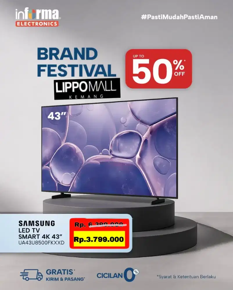 SAMSUNG SMART TV 43U8500F 4K UHD