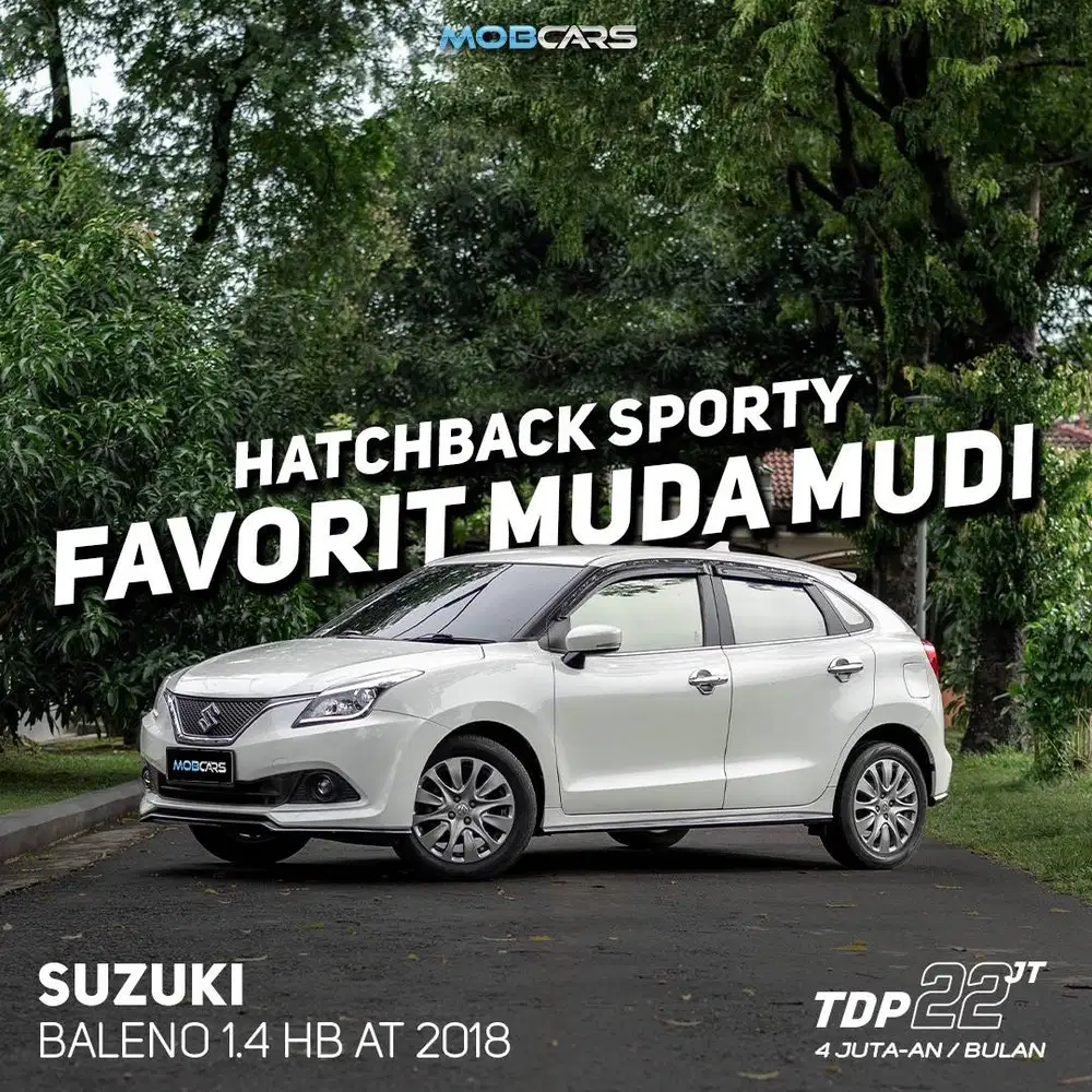BALENO 1.4 HB AT 2018 FREE GARANSI MESIN & TRANSMISI HINGGA 1 TH