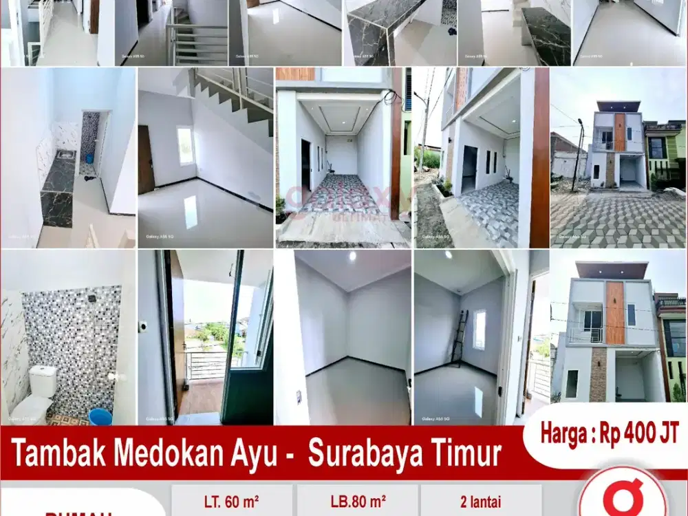 Rumah Baru 2 Lantai Di Tambak Medokan Ayu Surabaya
