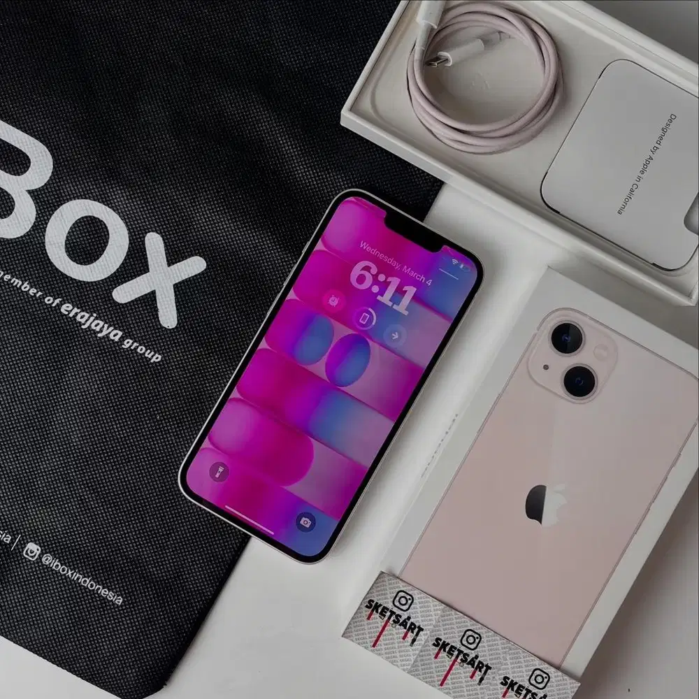 iPhone 13 128gb Pink iBox Digimap Battery Health 93%
