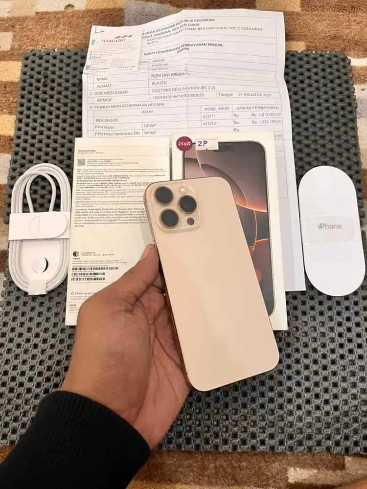 Iphone 16 pro max 256GB bea cukai full original