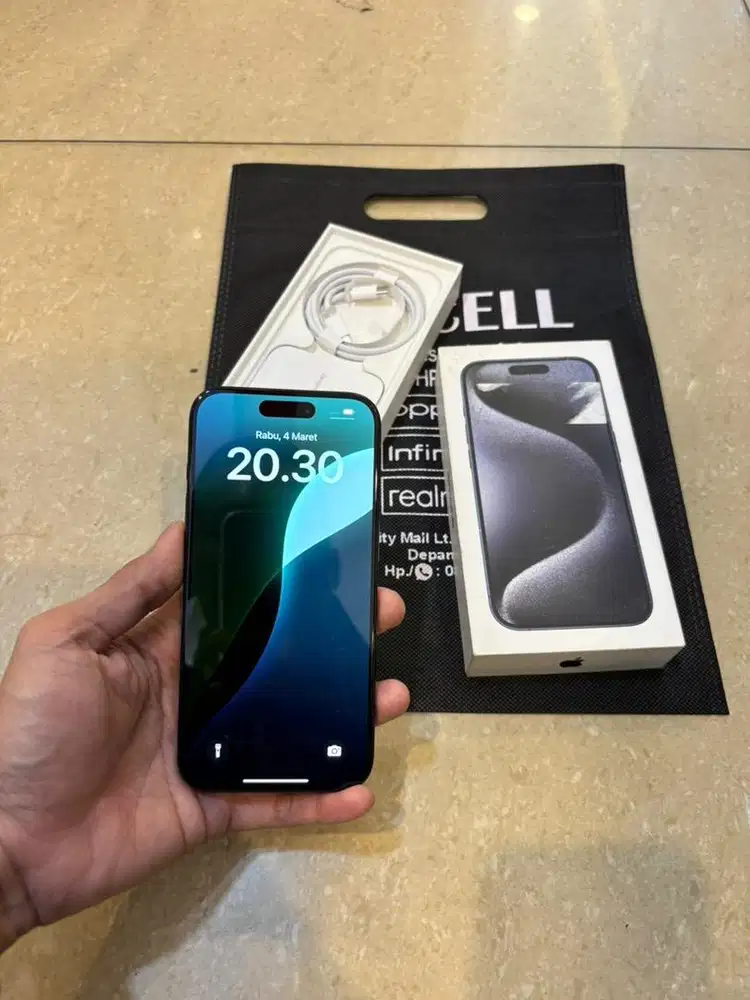 Iphone 15pro 128 garansi resmi ibox