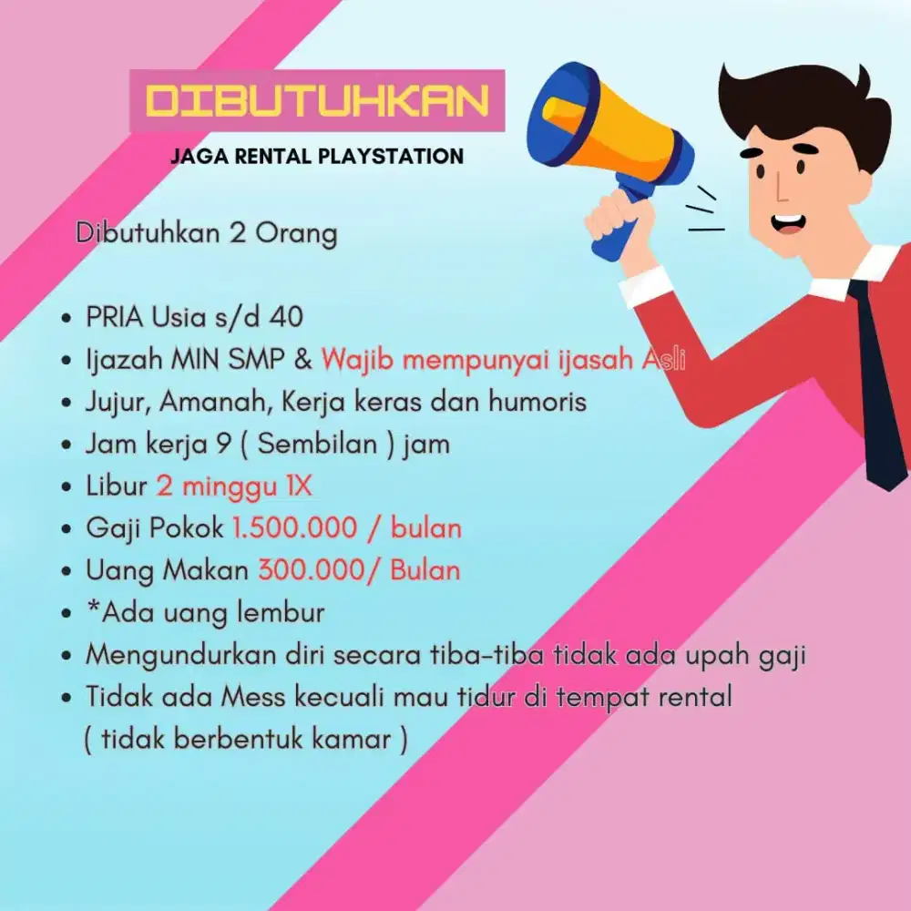 Jaga Rental Playstation