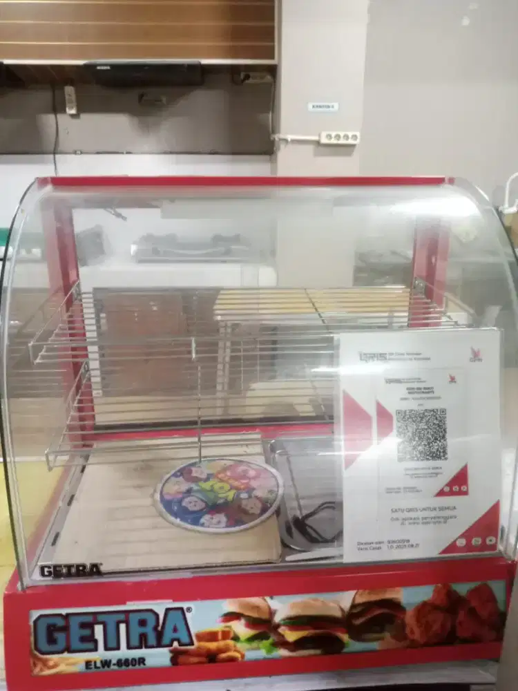 Jual Cepat BU Food Display Warmer Getra ELW 660R, Blm pernah diservis.