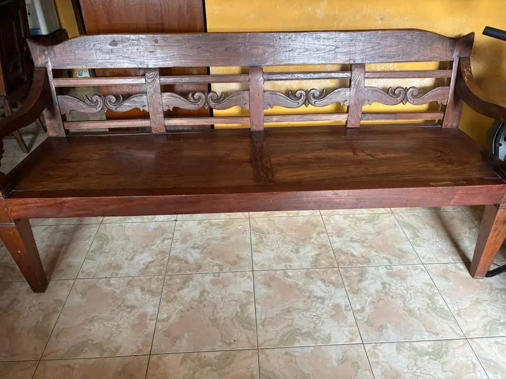 Bangku panjang jati antik