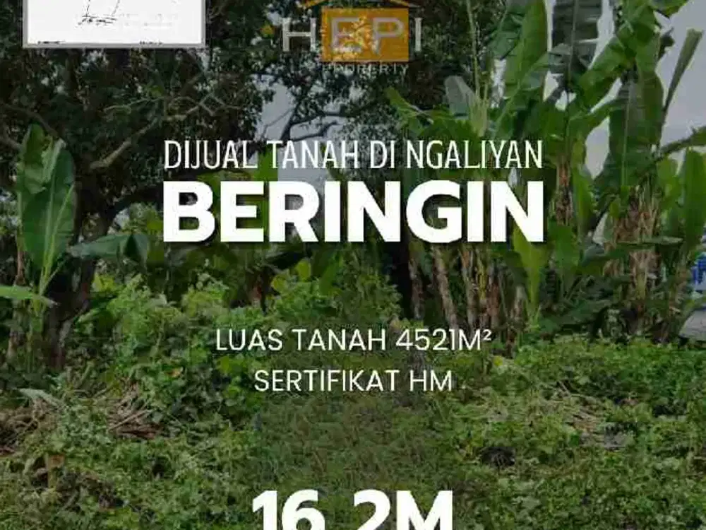 Di Jual Tanah di Beringin Semarang