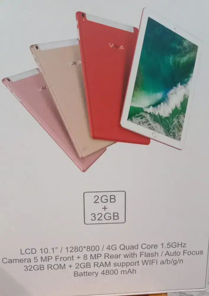Tablet MERK  VAVA 2GB, 32GB