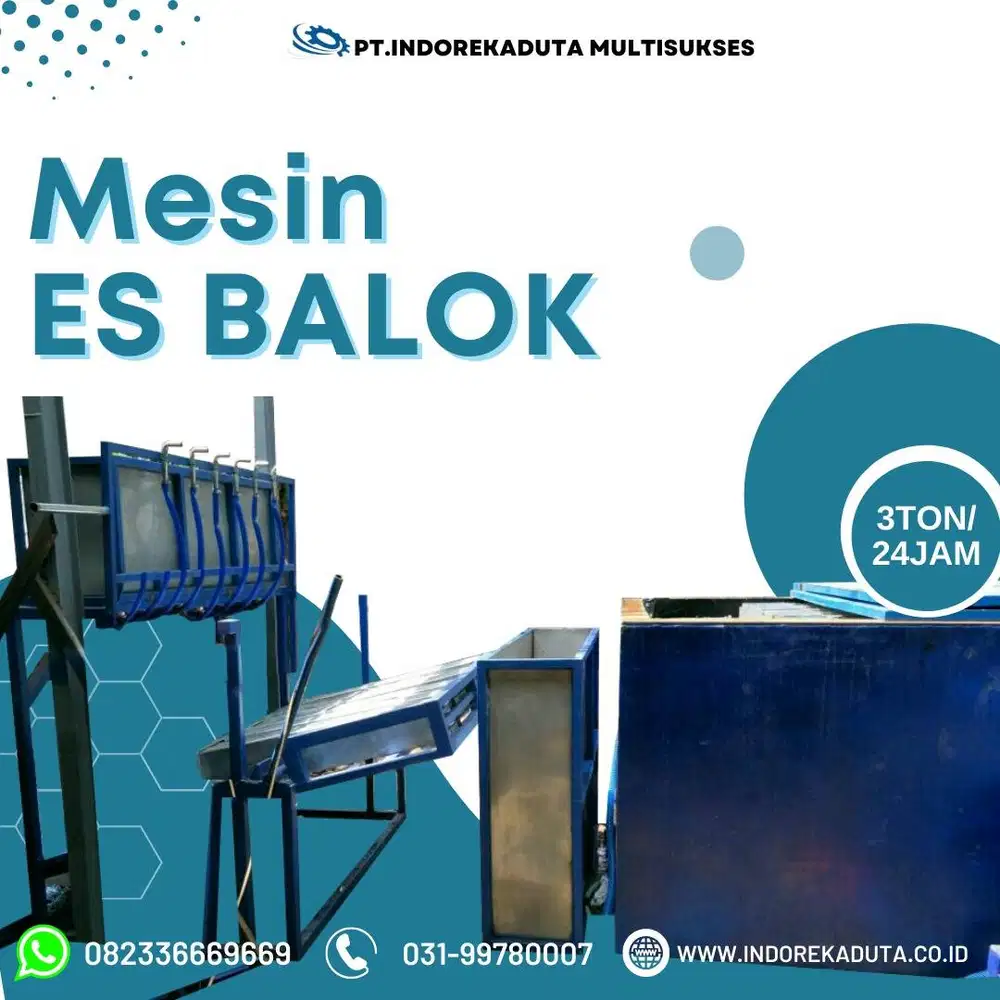 MESIN ES BALOK KAPASITAS 3 TON/24 JAM