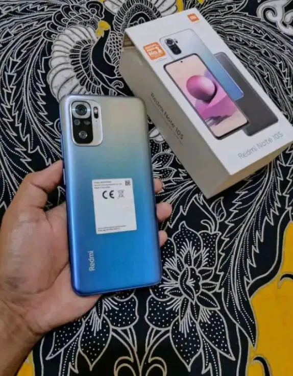 Hp Redmi note 10s Ram8/128 gb warna hitam