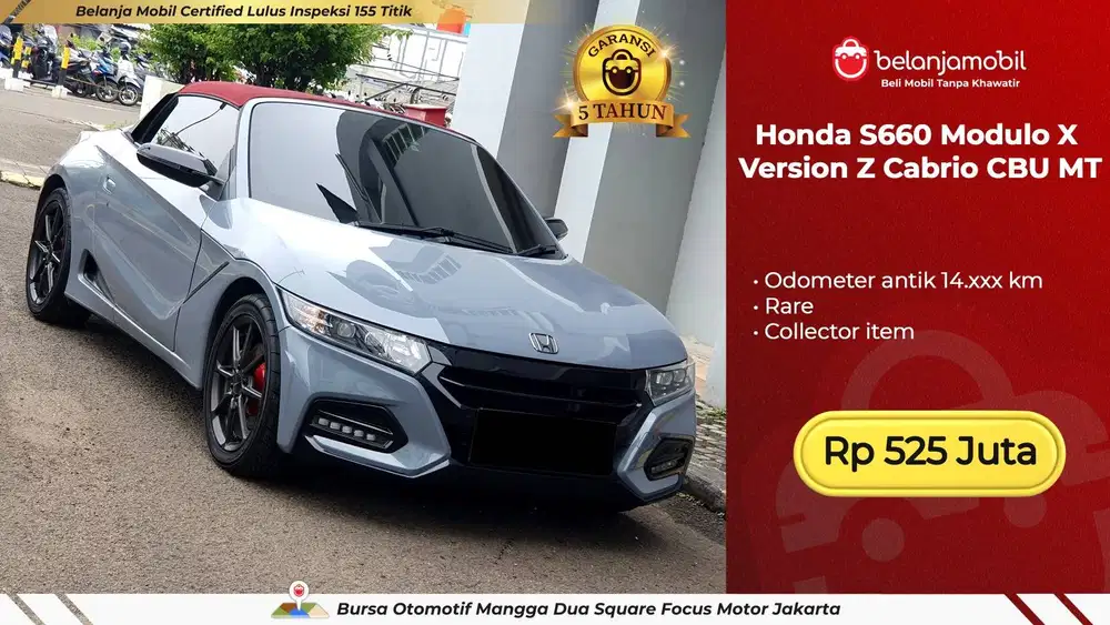 [LOW KM 14RB] Honda S660 S 660 Modulo X Version Z Cabrio MT 2021/2022
