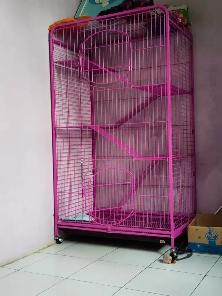Kandang kucing 3 tingkat