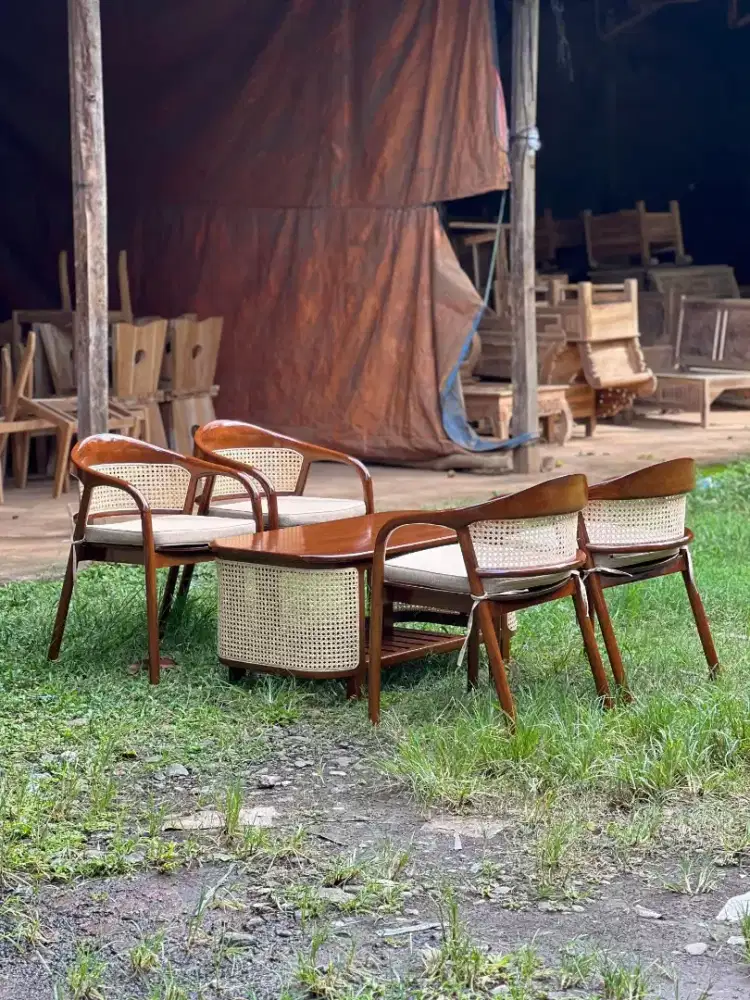 Kursi tamu kayunjati kursi ruang tamu kursi cafe kursi teras