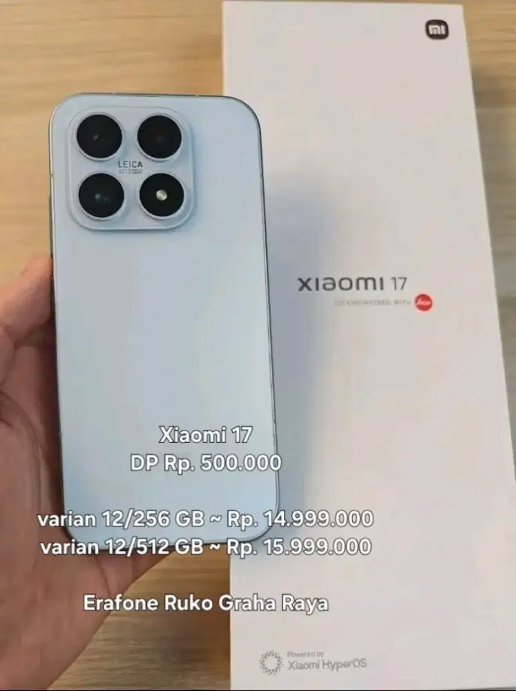 PRE ORDER XIAOMI 17 DP 500K AJA