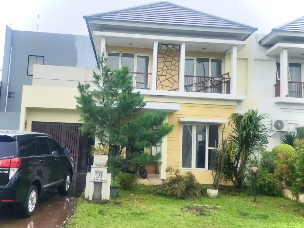 Sewa Tahunan Rumah 2 Lantai Cluster Elysia Suvarna Sutera (Kosongan)