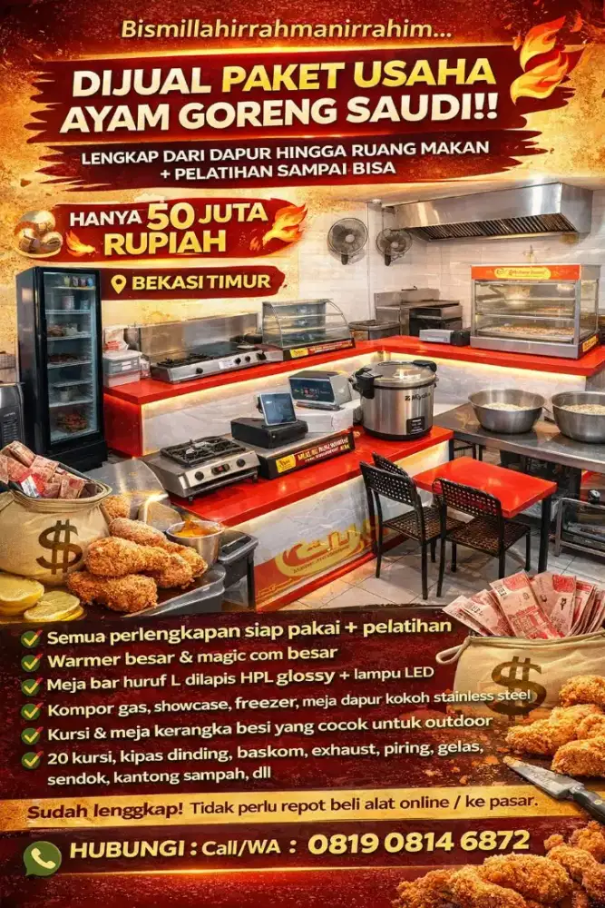 Peralatan usaha ayam saudi