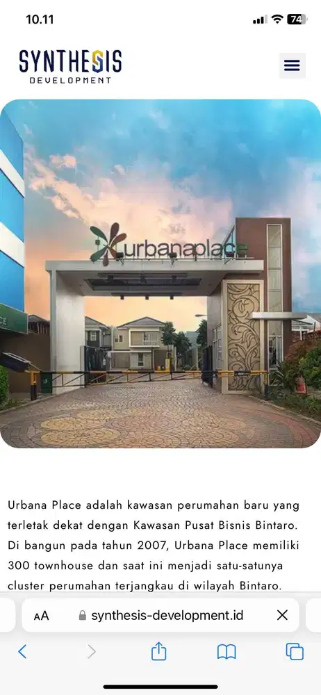 Jual cepat nego rumah depan swimming pool dan musholla di dalam cluste