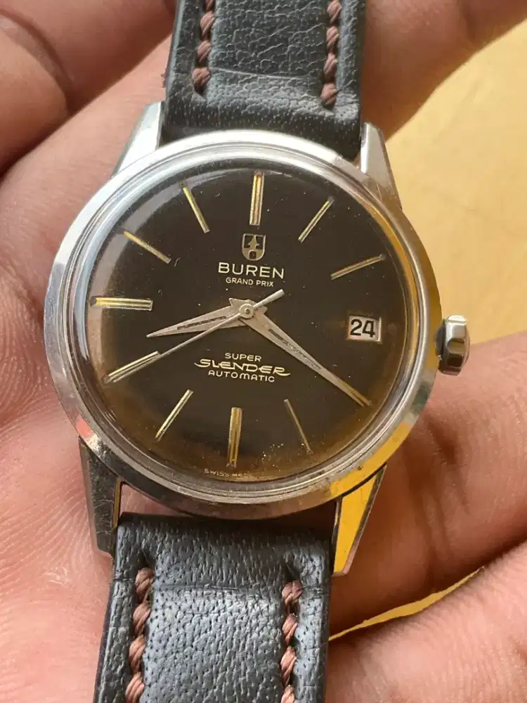 JAM KUNO SWISS : BUREN microtor ke 1 di dunia ori polerouter universal