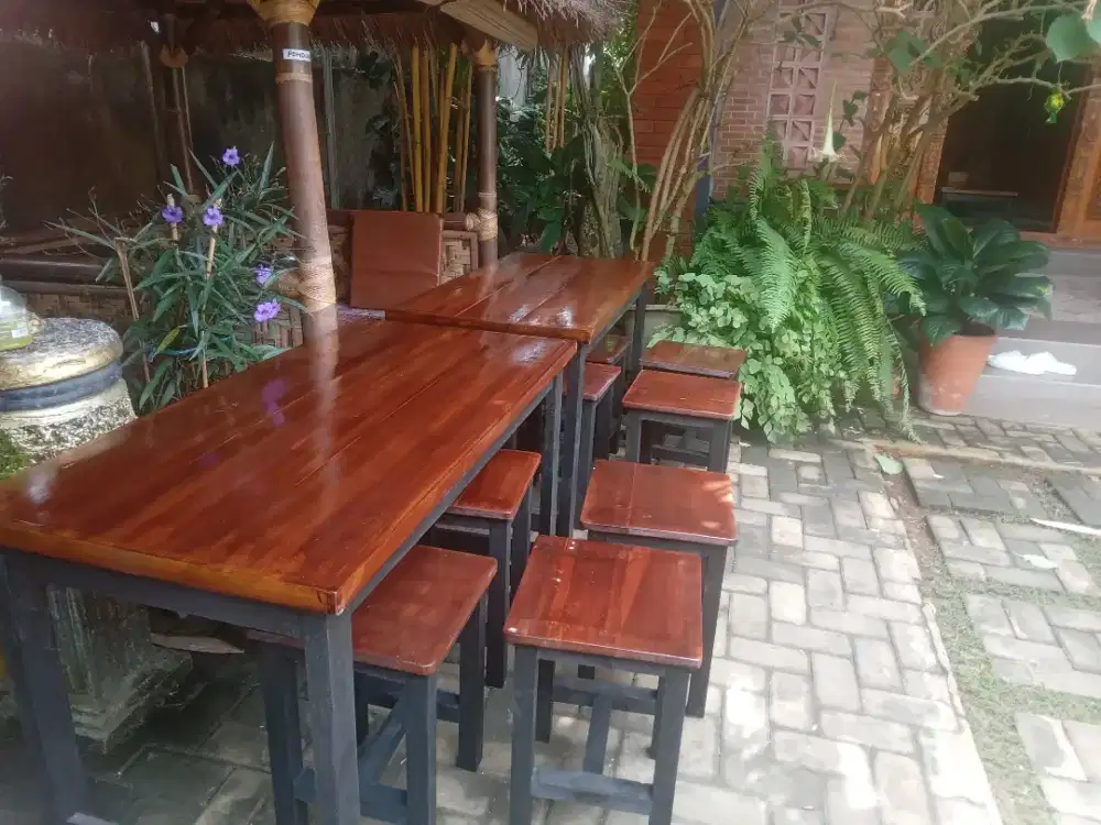 Meja warung makan,  meja Cafe resto, meja belajar kantor