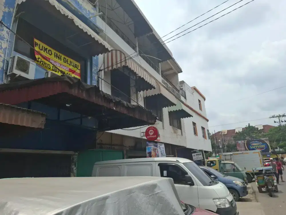 jual ruko jln dr. m. isa depan pasar kuto