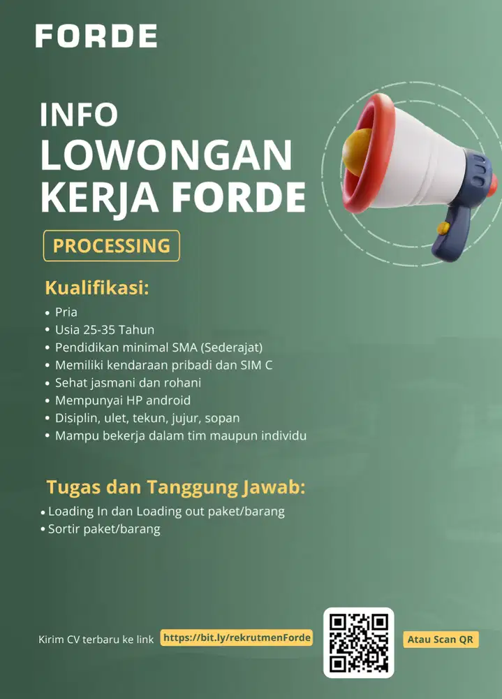 Helper Gudang (Processing)