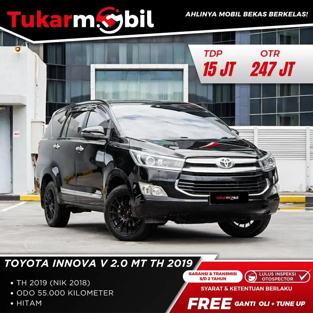[BERGARANSI] TOYOTA KIJANG INNOVA 2.0 V BENSIN MANUAL TAHUN 2018/2019