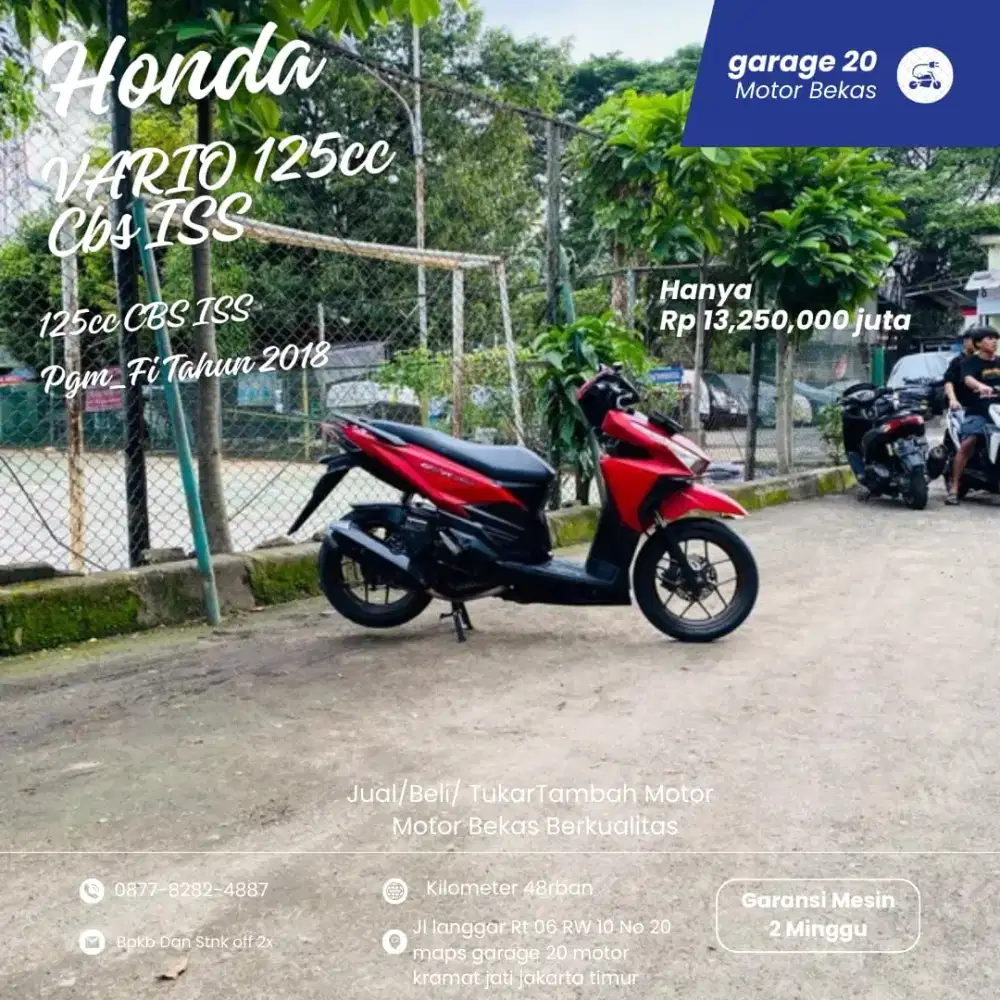 Honda Vario 125cc CBS ISS Pgm_Fi Tahun 2018