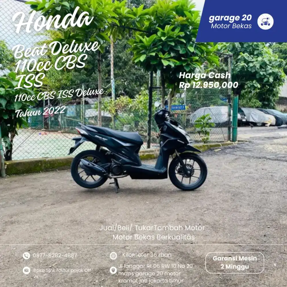Honda Beat Deluxe 110cc CBS ISS Esp Fi Tahun 2022