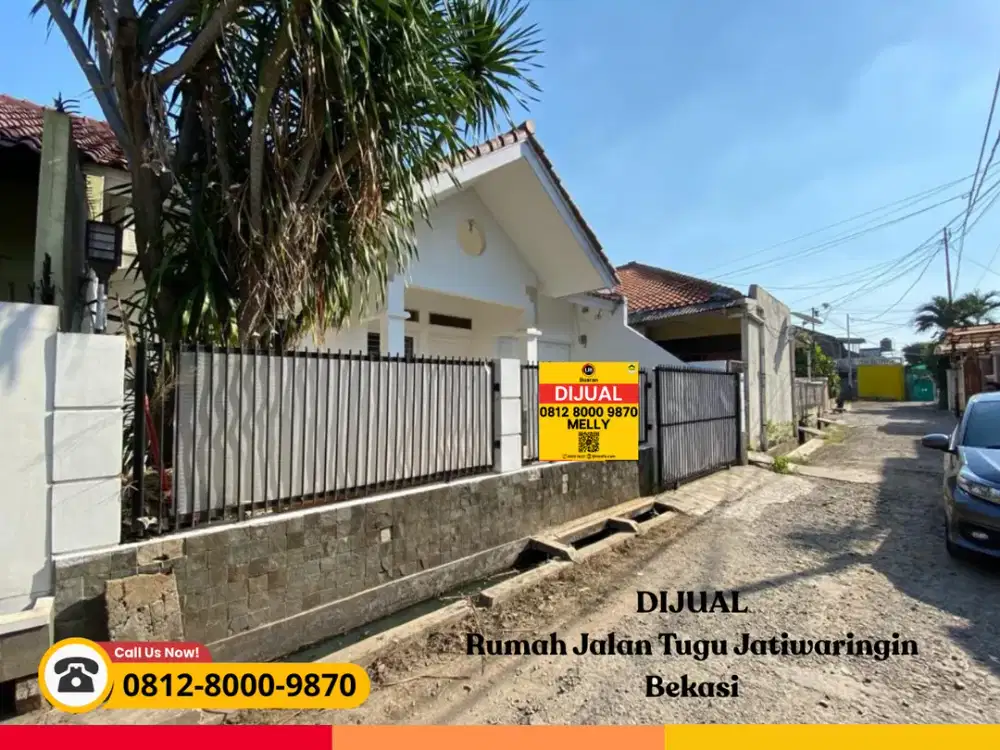 Dijual Rumah Asri di Jalan Tugu, Jati Cempaka Jatiwaringin Bekasi
