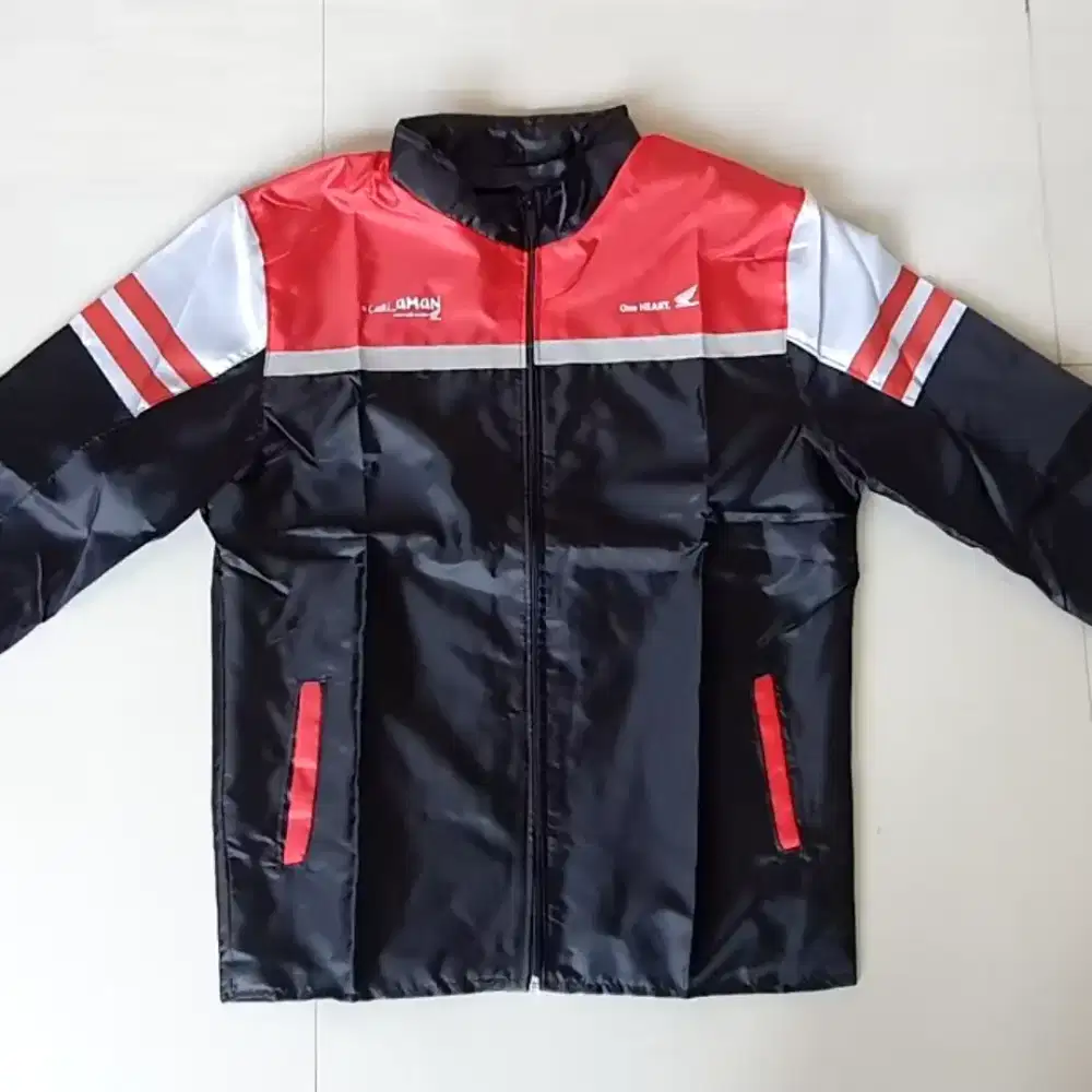 Jaket Parasut Honda Waterproof | Jaket Riding Anti Air Motor Honda