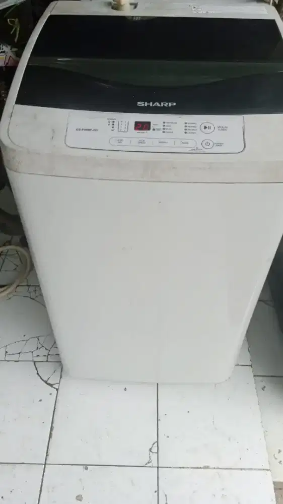 mesin cuci 1 tabung merek Sharp digital