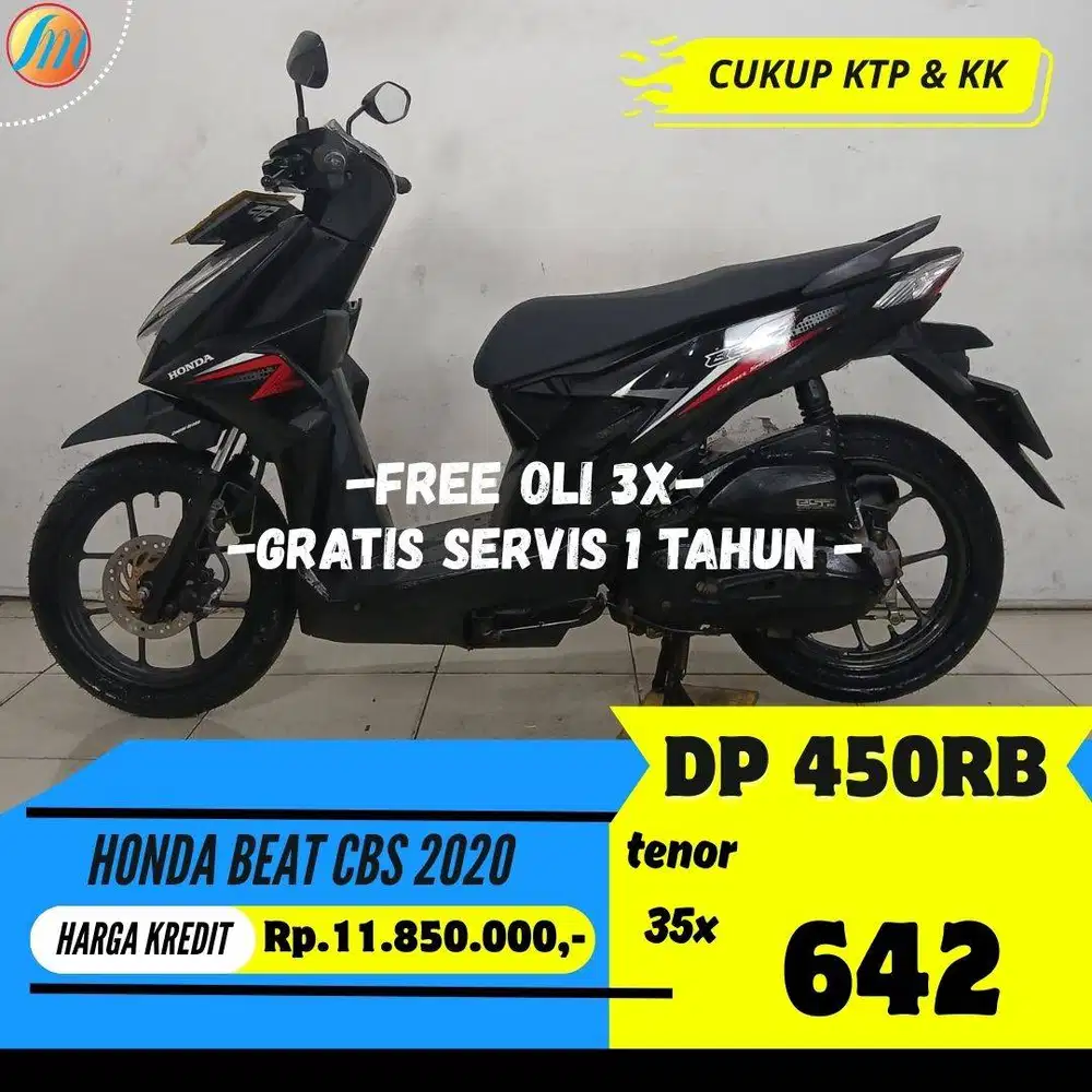 DP 450RIBU ANGSURAN SANGAT RINGAN HONDA BEAT CBS 2020 BERGARANSI