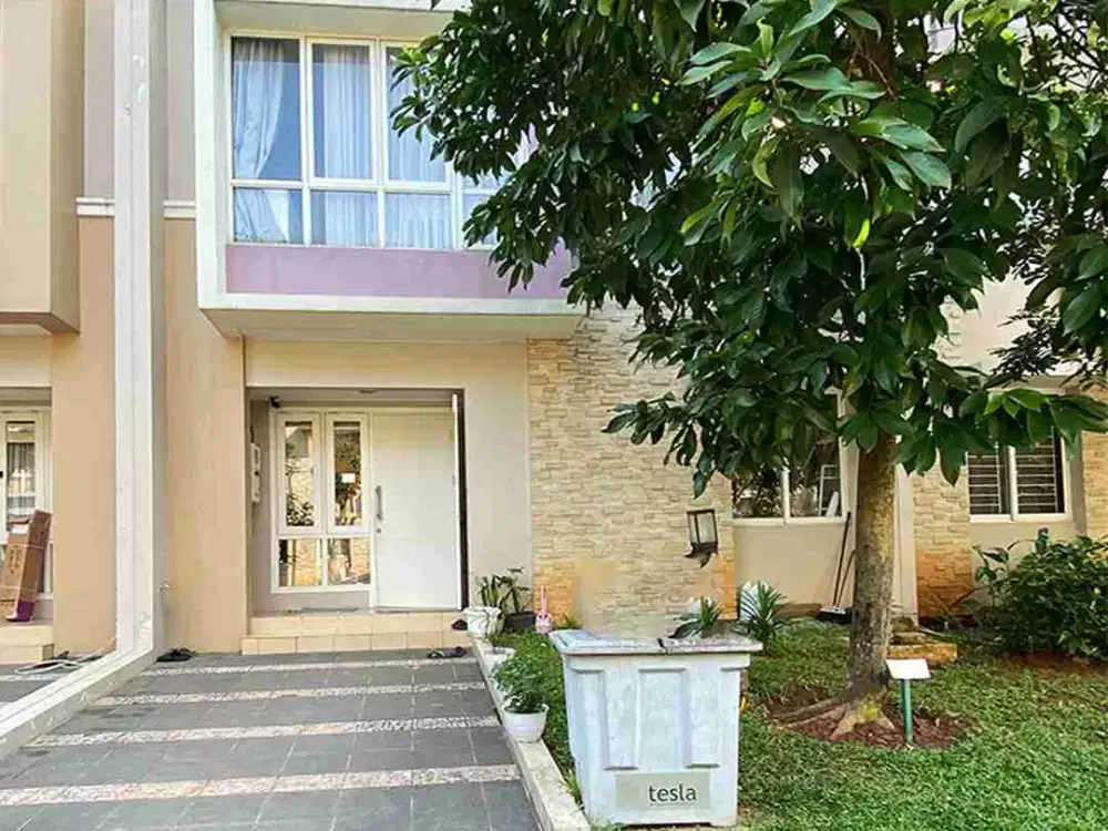 DIJUAL RUMAH FURNISH & INTERIOR SUDAH RENOVASI DI CLUSTER TESLA GADING SERPONG LOKASI STRATEGIS