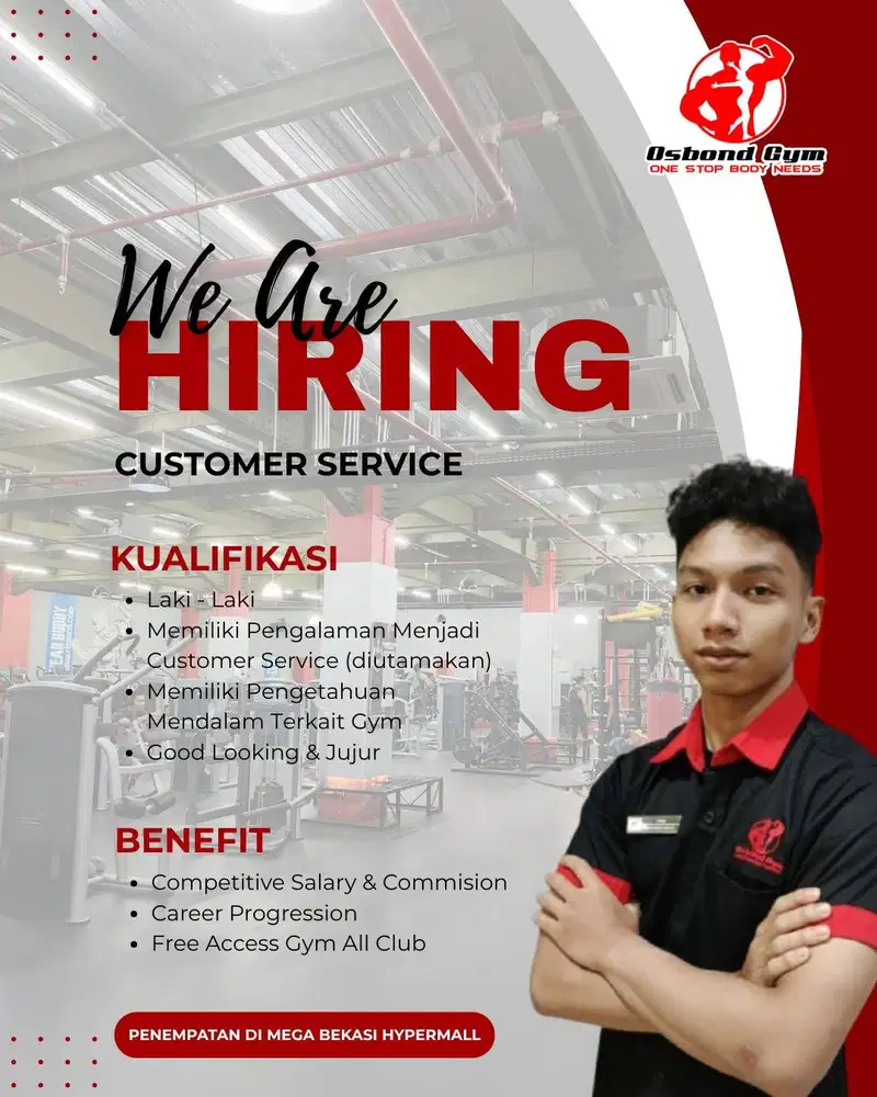 LOWONGAN CUSTOMER SERVICE GYM