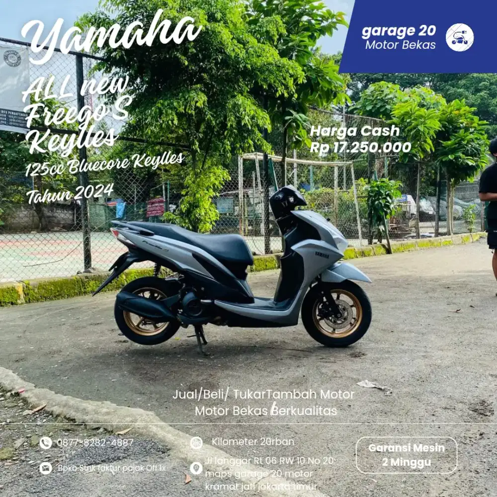 Yamaha All New Freego S Keylles Bluecore Tahun 2024