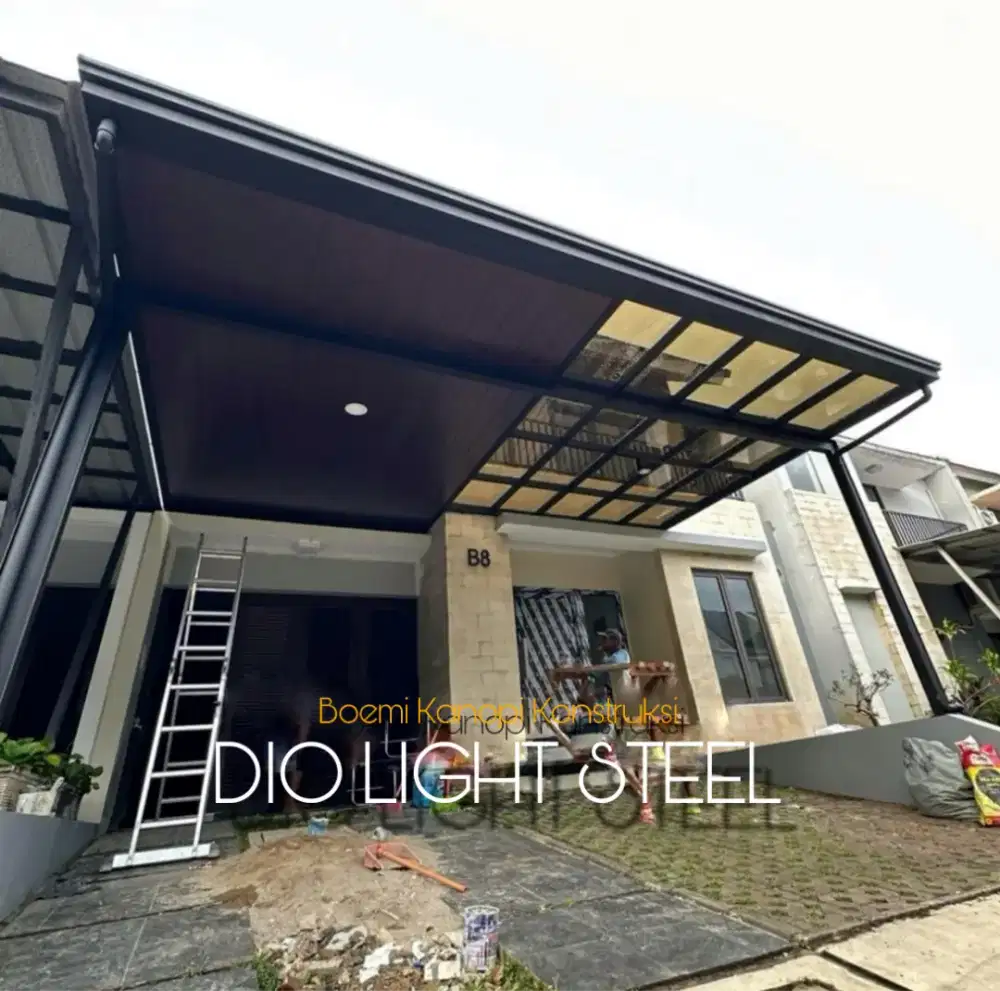 Kanopi plafon pvc lis bending 30cm modern tiang wf 150 lis profil