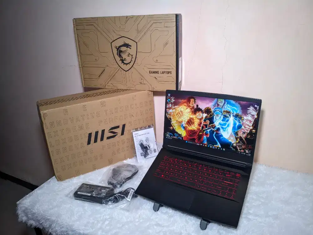 Garansi 16/10 Msi Thin Gf63 12Uc Nvidia RTX 3050 i5 Gen12 12450H 8/512